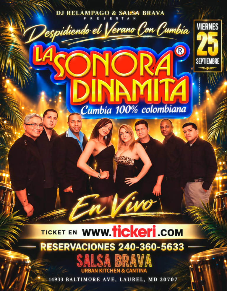 Event - LA SONORA DINAMITA EN VIVO - Laurel, Maryland - September 25, 2026 | concert tickets