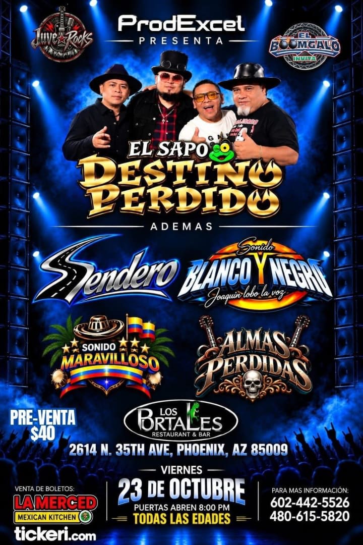 Event - EL SAPO: DESTINO PERDIDO - Phoenix, Arizona - October 23, 2026 | concert tickets