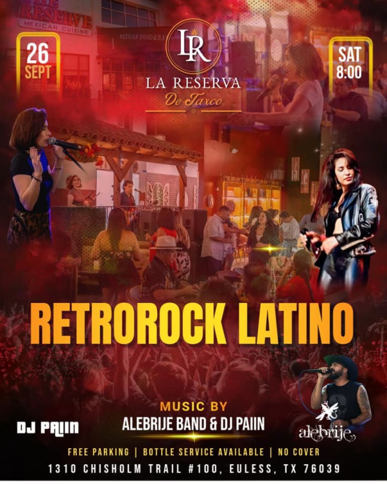 Event - 🎶🔥 LIVE BAND SATURDAYS AT LA RESERVA DE TAXCO WITH ALEBRIJEBAND AND DJ PAIIN! 🔥🎶 - Euless, Texas - September 26, 2026 | concert tickets