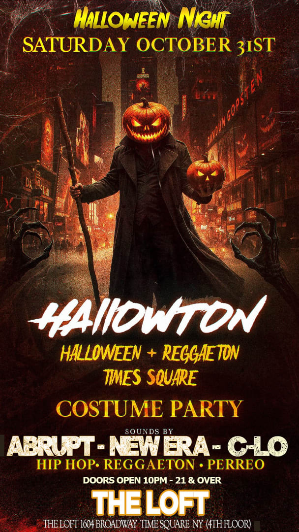 Event - Hallowton Costume Party At The Loft on Times Square - New York, New York - October 31, 2026 | concert tickets
