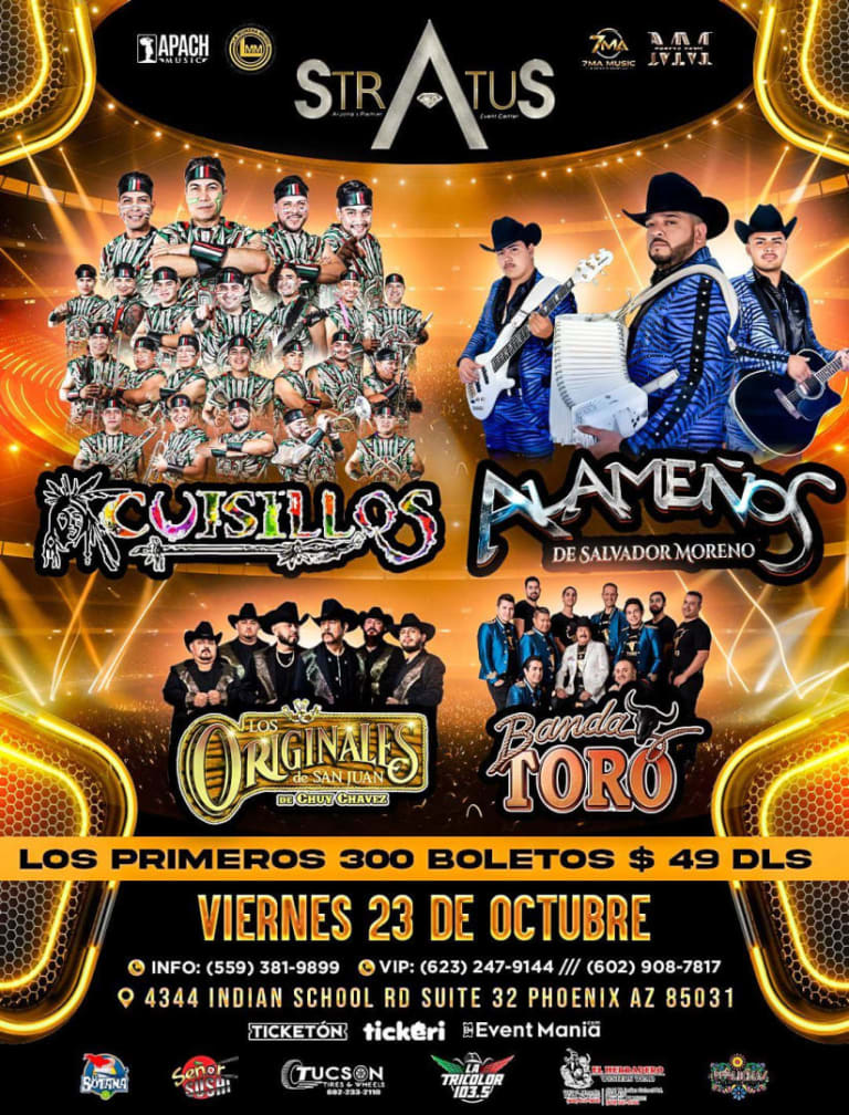 Event - Cuisillos, Alameños de Salvador Moreno y Mas! - Phoenix, Arizona - October 23, 2026 | concert tickets