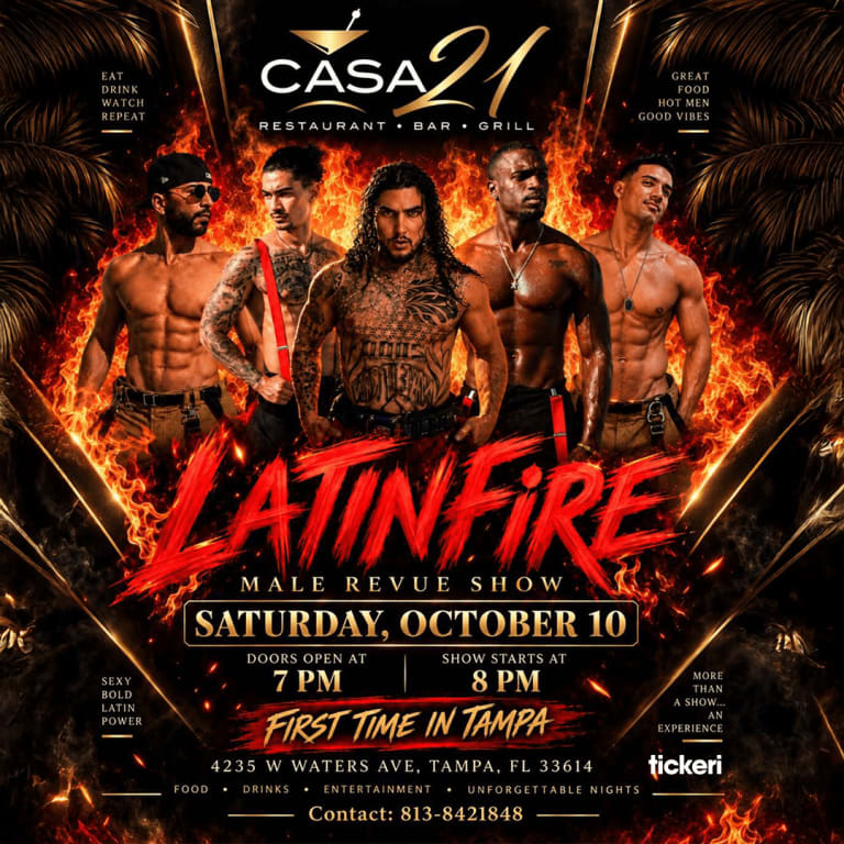 Event - LatinFire - Male Revue Show - Tampa, Florida - October 10, 2026 | concert tickets