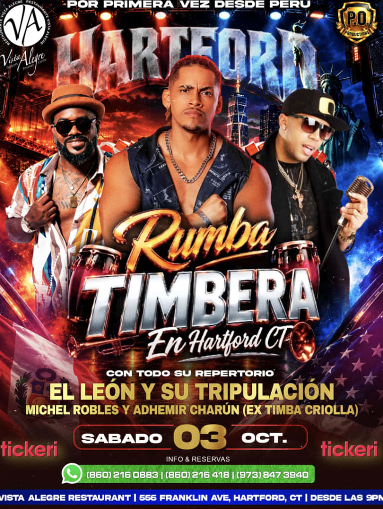 Event - Rumba timbera en HARTFORD  - Hartford, Connecticut - October 3, 2026 | concert tickets
