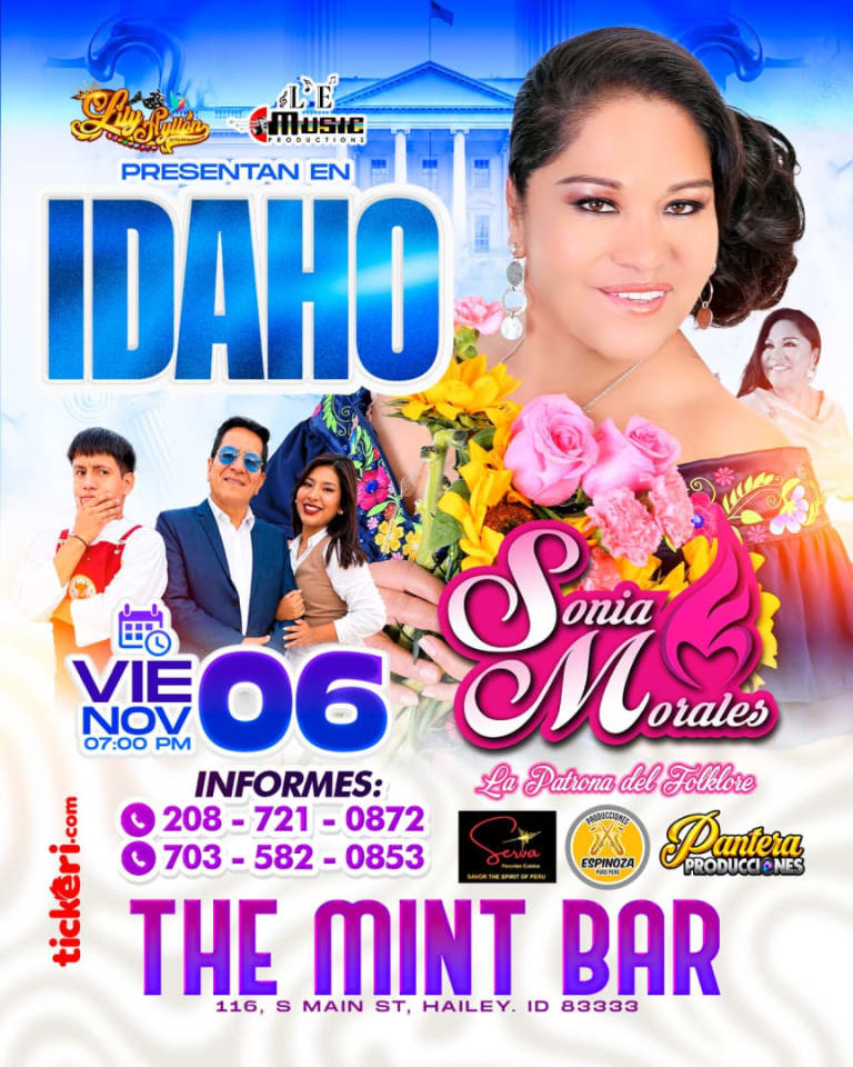 Event - Sonia morales en IDAHO  - Hailey, Idaho - November 6, 2026 | concert tickets