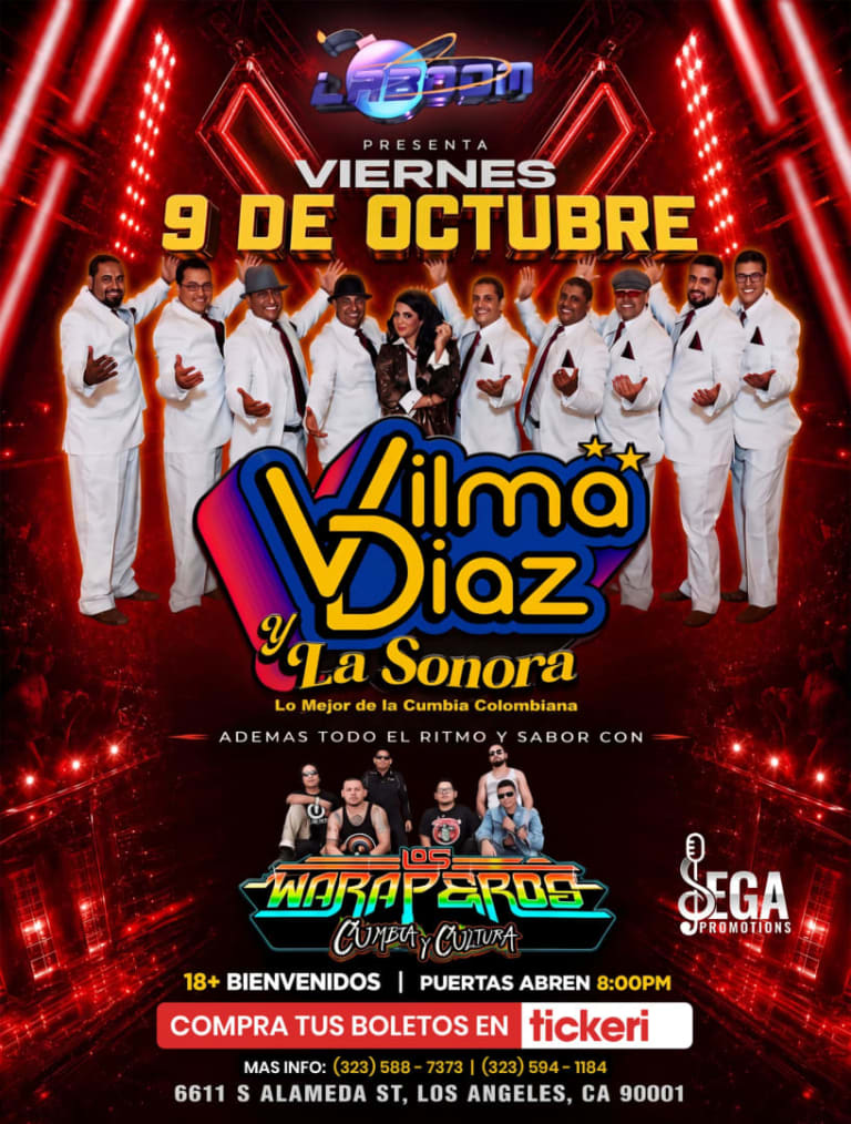 Event - VIlma Diaz y La Sonora en Los Angeles - Los Angeles, California - October 9, 2026 | concert tickets