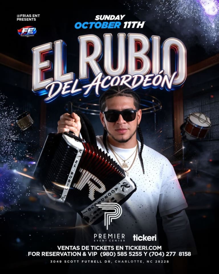 Event - Rubio del acordeon charlotte - Charlotte, North Carolina - October 11, 2026 | concert tickets