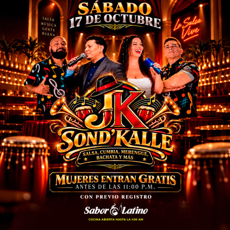 Event - JK SON'D KALLE  | SABOR LATINO - Queens, NY - Sat, October 17, 2026} | concert tickets