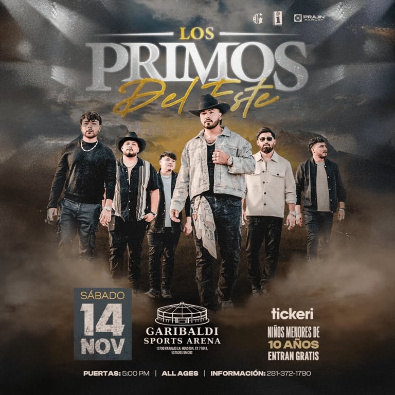 Event - Los Primos del Este en Concierto - Houston, Texas - November 14, 2026 | concert tickets