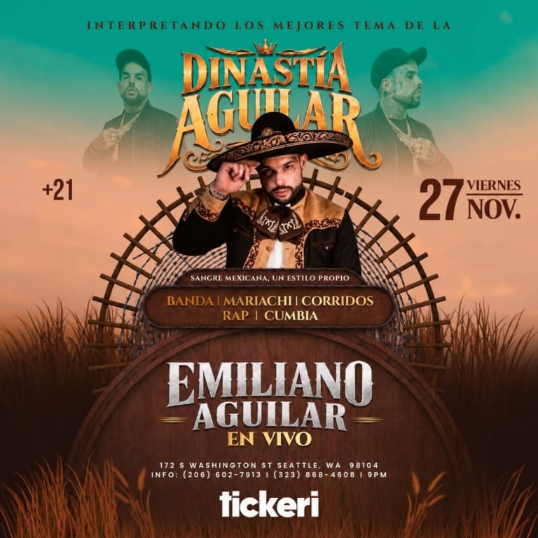 Event - Emiliano Aguilar en Seattle  - Seattle, Washington - November 27, 2026 | concert tickets