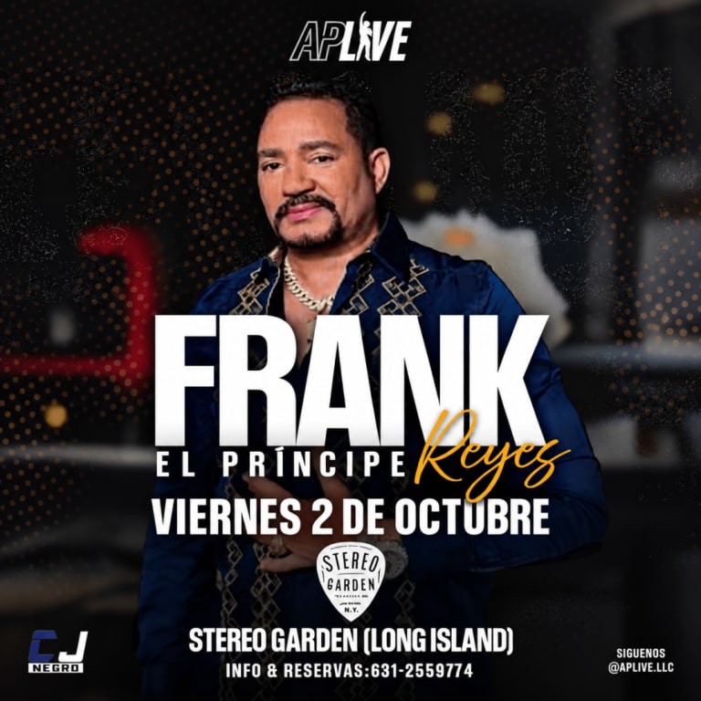 Event - FRANK REYES – EL PRÍNCIPE DE LA BACHATA EN LONG ISLAND - Patchogue, New York - October 2, 2026 | concert tickets