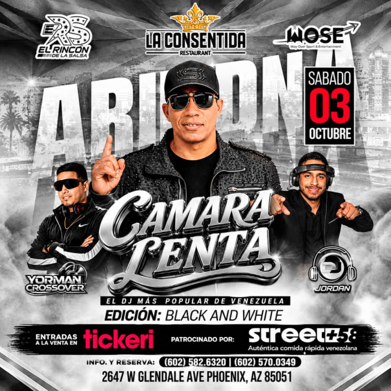 Event - DJ CAMARA LENTA, EDICION: Black and White - Phoenix, AZ - Sat, October 3, 2026} | concert tickets