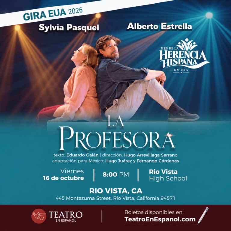 Event - La Profesora, sensacional obra teatral con Sylvia Pasquel y Alberto Estrella en Rio Vista, CA, 16 de Octubre. Unico dia - Rio Vista, California - October 16, 2026 | concert tickets