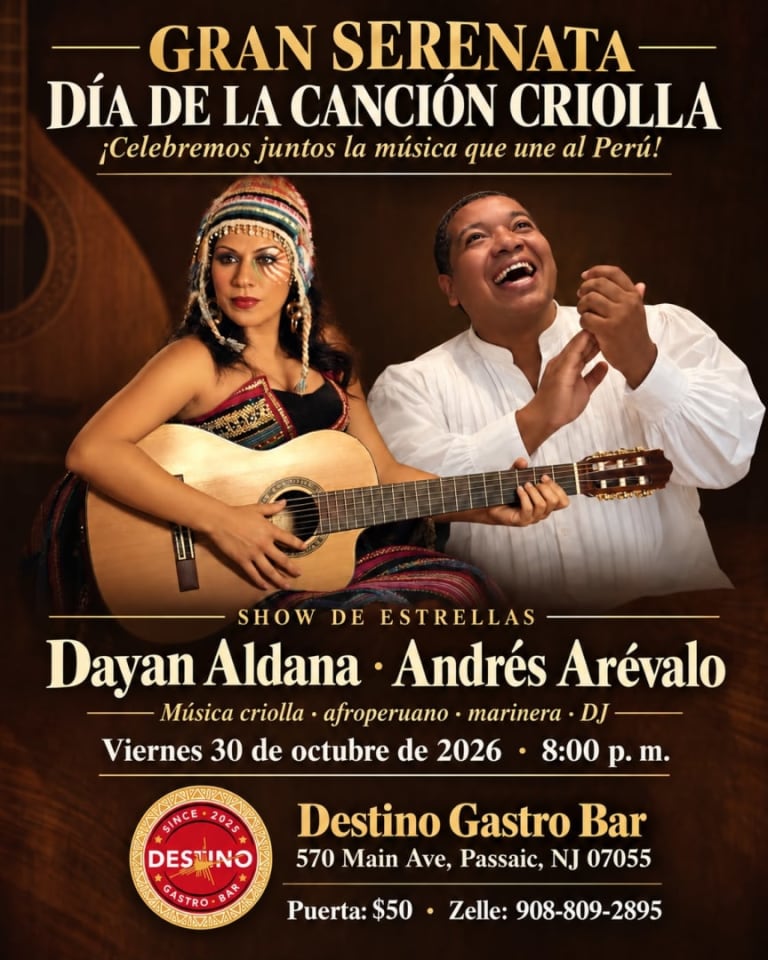 Event - ¡GRAN SERENATA POR EL DÍA DE LA CANCIÓN CRIOLLA!  🇵🇪🎶  - Passaic, New Jersey - October 30, 2026 | concert tickets