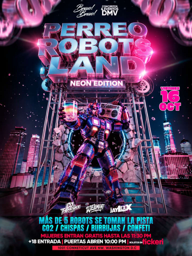 Event - ROBOTLAND en Bravo Bravo - Washington, District of Columbia - October 16, 2026 | concert tickets