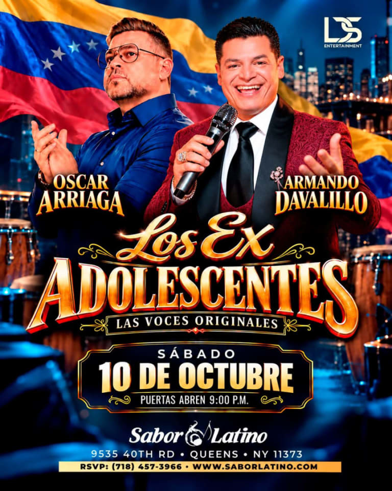 Event - LOS EX ADOLESCENTES | Sabor Latino - Queens, New York - October 10, 2026 | concert tickets