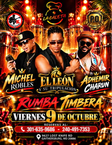 Event - Rumba Timbera  en Maryland  - Gaithersburg, Maryland - October 9, 2026 | concert tickets