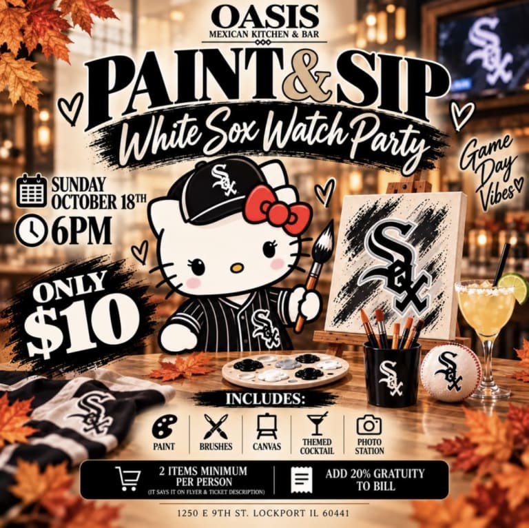 Event - Hello Kitty White Sox Paint & Sip - Lockport, Illinois - October 18, 2026 | concert tickets