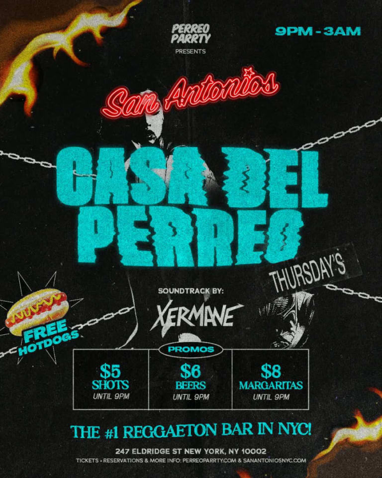 Event - #1 Reggaeton Bar New York City - Thursdays San Antonios Casa del Perreo - New York, New York - October 1, 2026 | concert tickets