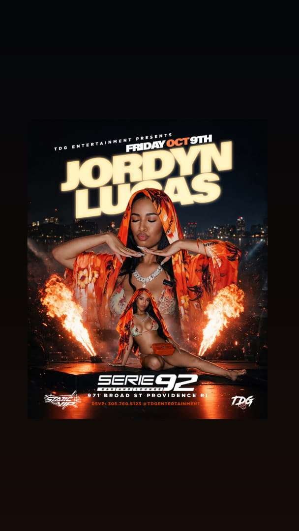 Event - JORDYN LUCAS  at Serie 92 – Providence, RI - Providence, Rhode Island - October 9, 2026 | concert tickets