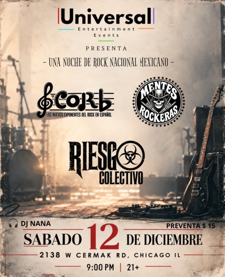 Event - UNA NOCHE DE ROCK NACIONAL MEXICANO - Chicago, Illinois - December 12, 2026 | concert tickets
