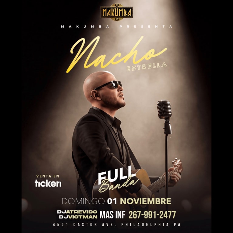 Event - Nacho Estrella en vivo en Philadelphia - Philadelphia, Pennsylvania - November 1, 2026 | concert tickets