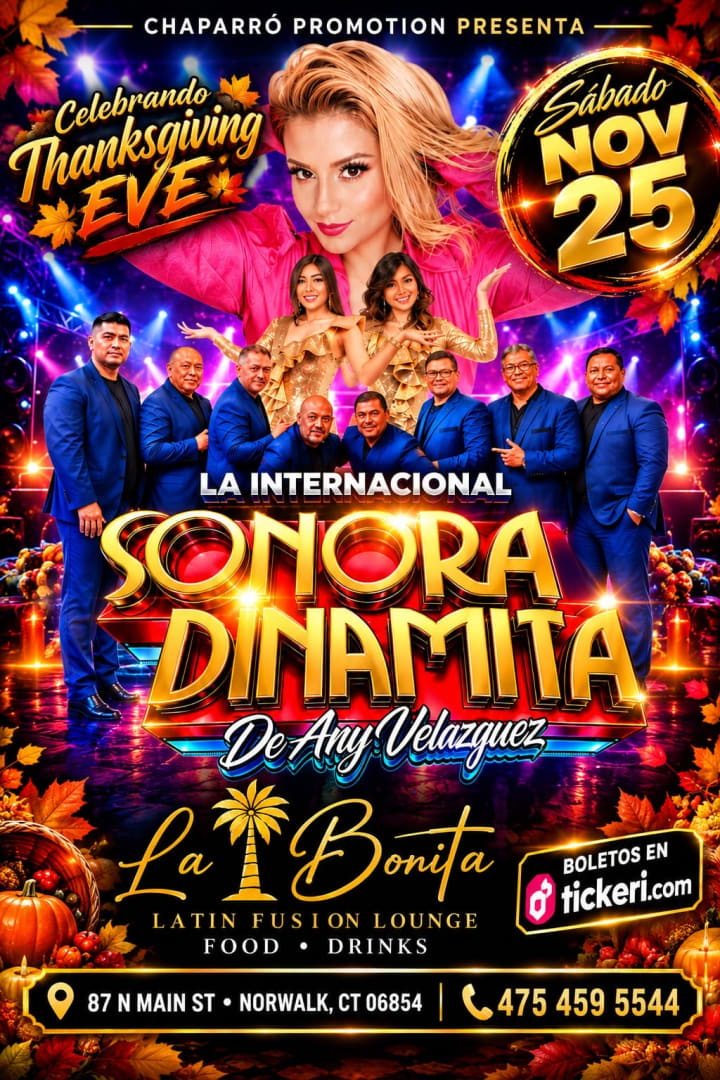 Event - Sonora Dinamita de Any Velazquez - Norwalk, Connecticut - November 25, 2026 | concert tickets