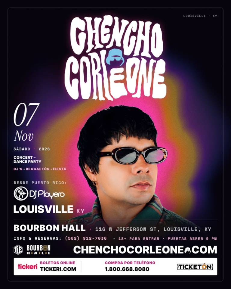 Event - Chencho Corleone - Louisville, Kentucky - November 7, 2026 | concert tickets