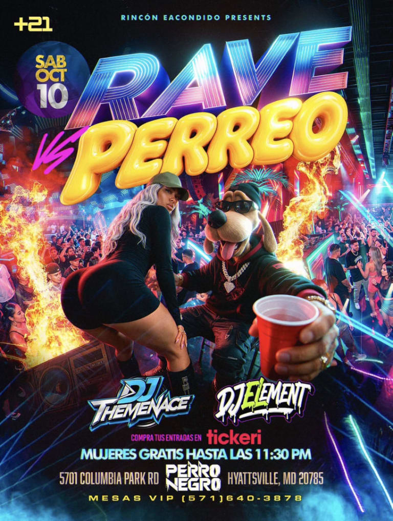 Event - RAVE VS PERREO en PERRO NEGRO - Cheverly, Maryland - October 10, 2026 | concert tickets