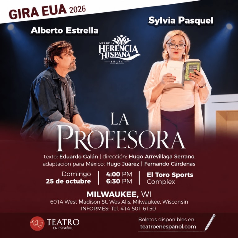 Event - La Profesora, sensacional obra teatral con Sylvia Pasquel y Alberto Estrella en Milwaukee, 25 de Octubre.  - West Allis, Wisconsin - October 25, 2026 | concert tickets
