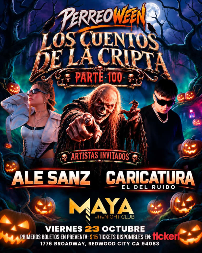 Event - Perreoween / Los cuentos de la Cripta / Ale Sanz / Caricatura  - Redwood City, California - October 23, 2026 | concert tickets