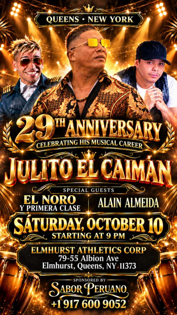 Event - El Noro Y Primera Clase, Alain Almeida, Y Julito El Caiman Presented by Elmhurst Athletics - Elmhurst, New York - October 10, 2026 | concert tickets