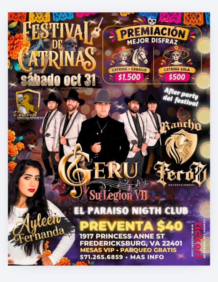 Event - Festival de Catrinas  - Fredericksburg, Virginia - October 31, 2026 | concert tickets