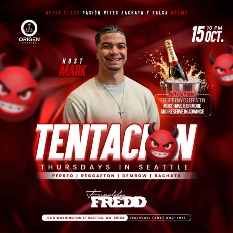 Event - Tentación Thursdays in Seattle | Origen Seattle - Seattle, Washington - October 15, 2026 | concert tickets
