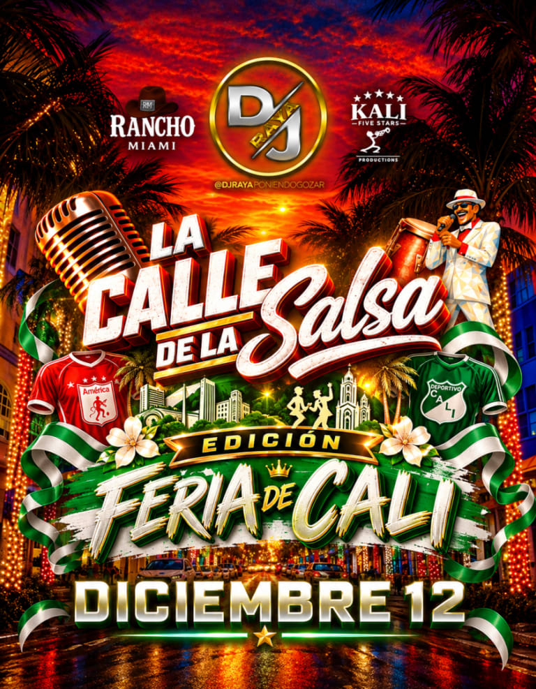 Event - LA CALLE DE LA SALSA - FERIA DE CALI  - Hialeah, Florida - December 12, 2026 | concert tickets