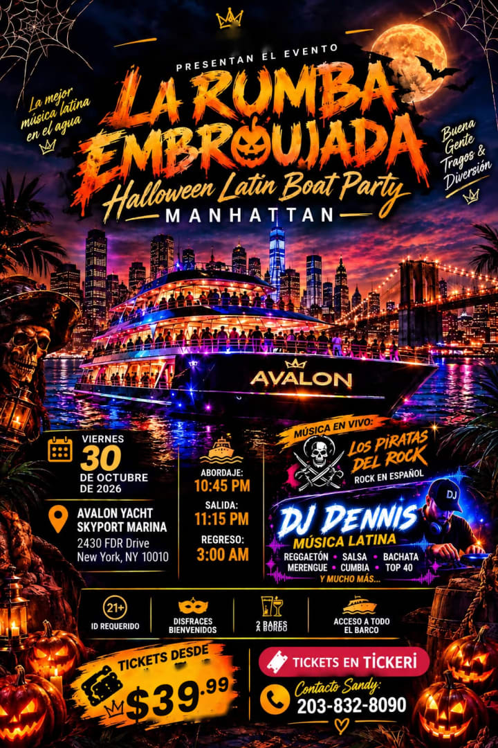 Event - La Rumba Embrujada - Halloween Latin Boat Party NYC  - New York, New York - October 30, 2026 | concert tickets