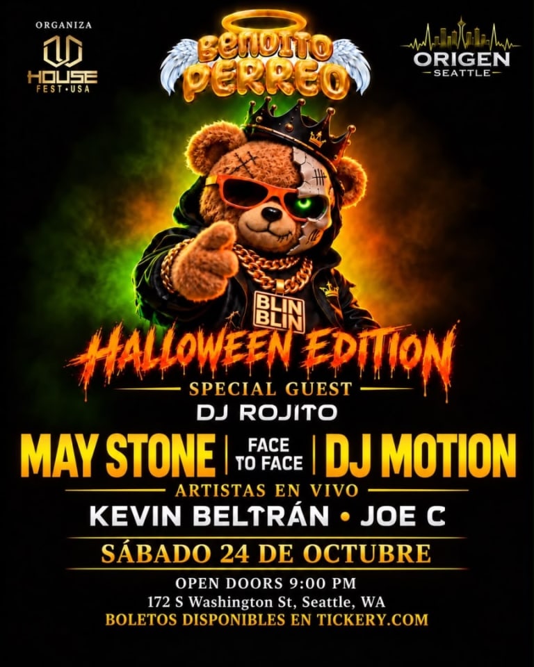 Event - Bendito Perreo Halloween En Seattle  - Seattle, Washington - October 24, 2026 | concert tickets