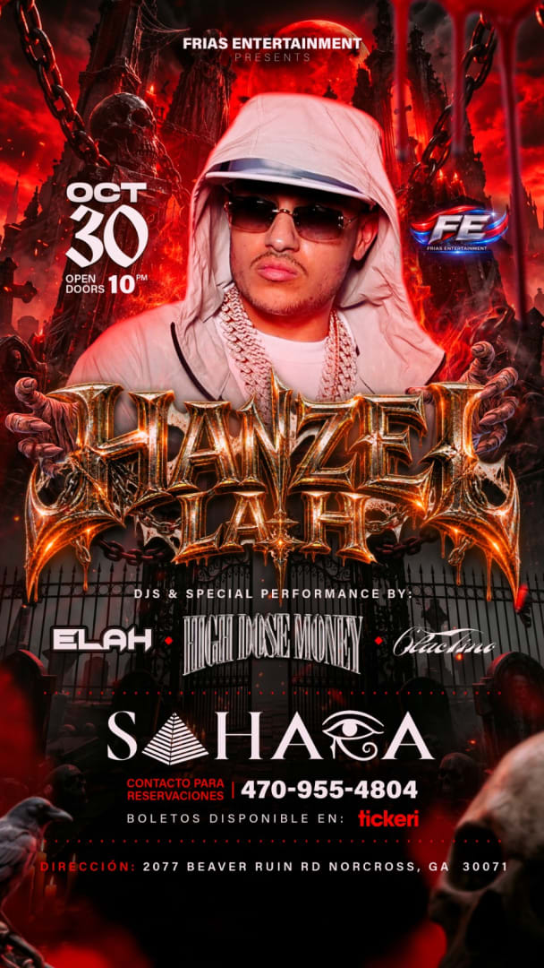 Event - HANZEL LA H GEORGIA - Norcross, Georgia - October 30, 2026 | concert tickets