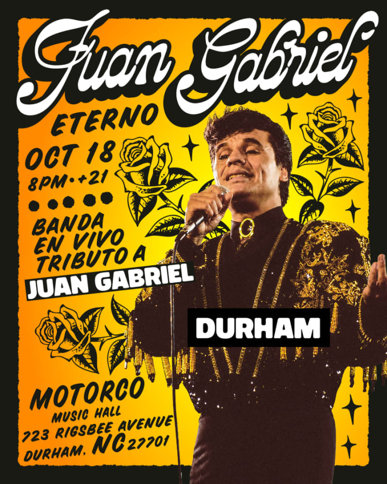 Event - Juan Gabriel eterno - Durham, North Carolina - October 18, 2026 | concert tickets
