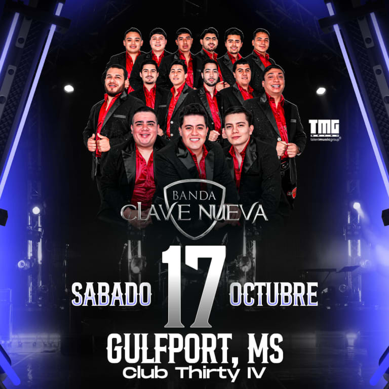 Event - BANDA CLAVE NUEVA EN VIVO EN GULFPORT, MISSISSIPPI - Gulfport, Mississippi - October 17, 2026 | concert tickets