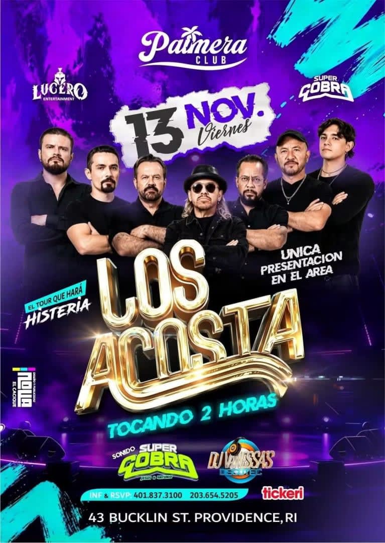 Event - Los Acosta - Providence, Rhode Island - November 13, 2026 | concert tickets