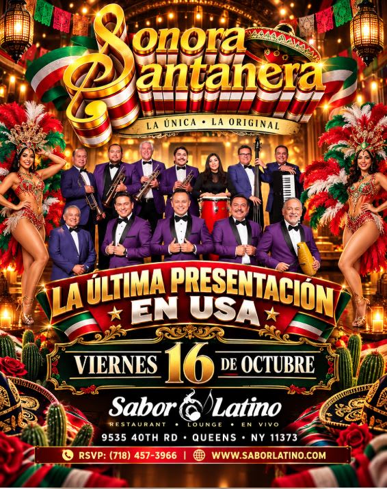 Event - SONORA SANTANERA | Sabor Latino - Queens, New York - October 16, 2026 | concert tickets