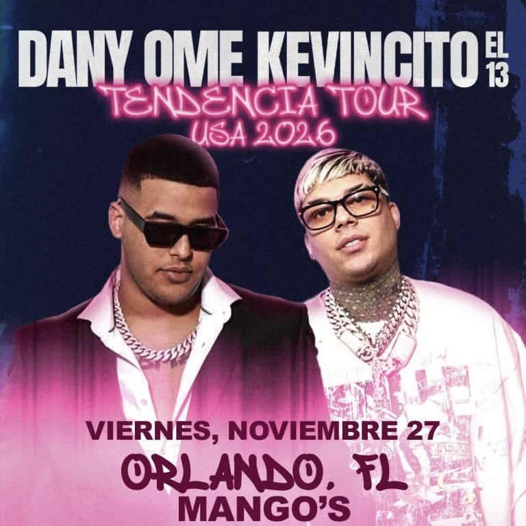 Event - Dani Ome y Kevincito el 13 - Orlando, Florida - November 27, 2026 | concert tickets