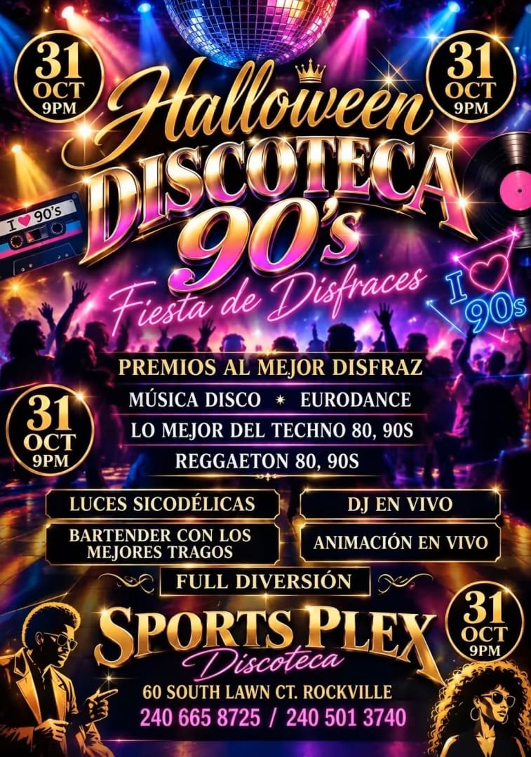 Event - HALLOWEEN- DISCOTECA RETRO 80s 90s - Rockville, Maryland - October 31, 2026 | concert tickets
