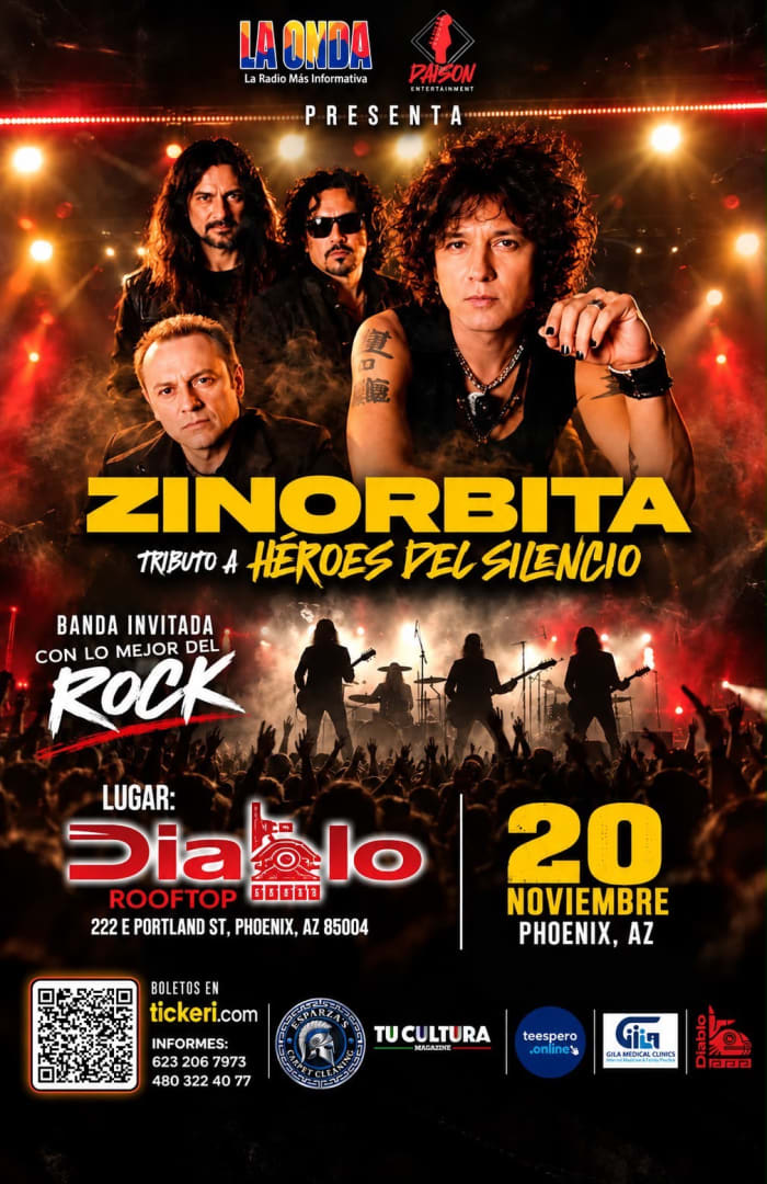 Event - ZINORBITA Tributo a heroes del silence y GRUPO INVITADO - Phoenix, AZ - vie, 20 de noviembre de 2026} | concert tickets
