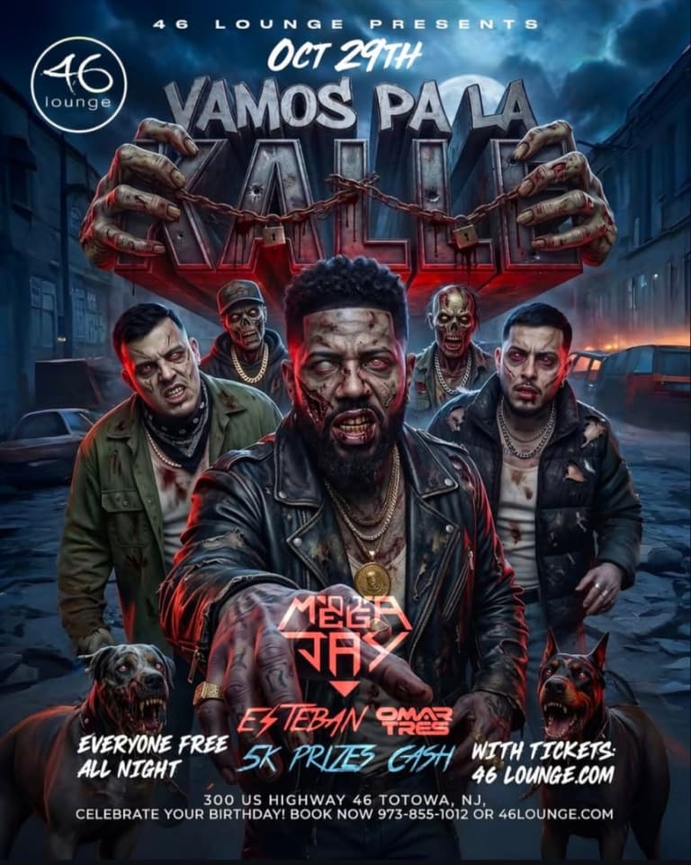 Event - Vamos Pa La Kalle Halloween Party At 46 Lounge  - Totowa, New Jersey - October 29, 2026 | concert tickets