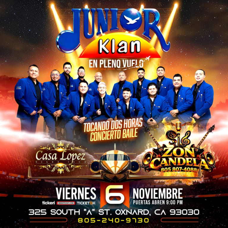 Event - Junior Klan  en casa lopez oxnard  - Oxnard, CA - vie, 6 de noviembre de 2026} | concert tickets