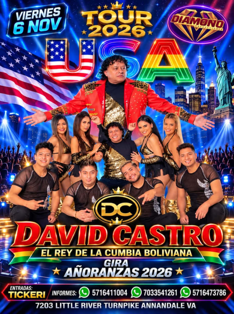 Event - DAVID CASTRO - AÑORANZAS TOUR USA  - Annandale, Virginia - November 6, 2026 | concert tickets