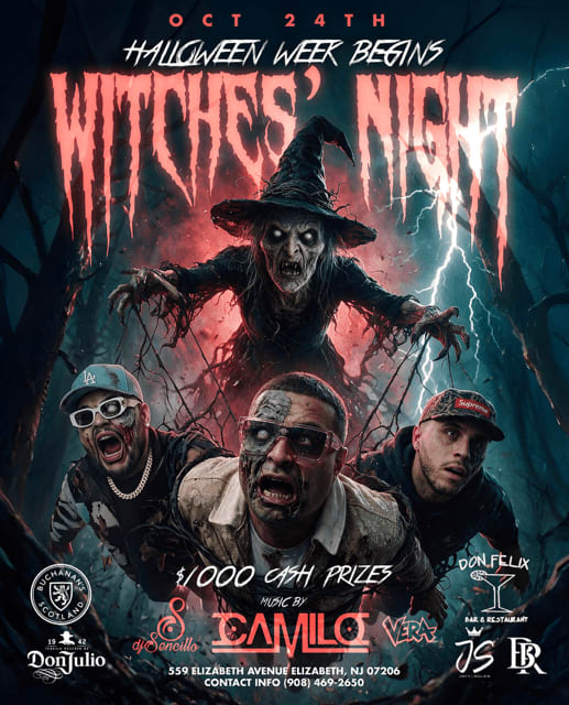 Event - Saturday Oct 24th WITCHES' NIGHT DJ CAMILO - DJ SENCILLO - DJ VERA 1K CASH PRIZES - Greenville, South Carolina - October 24, 2026 | concert tickets