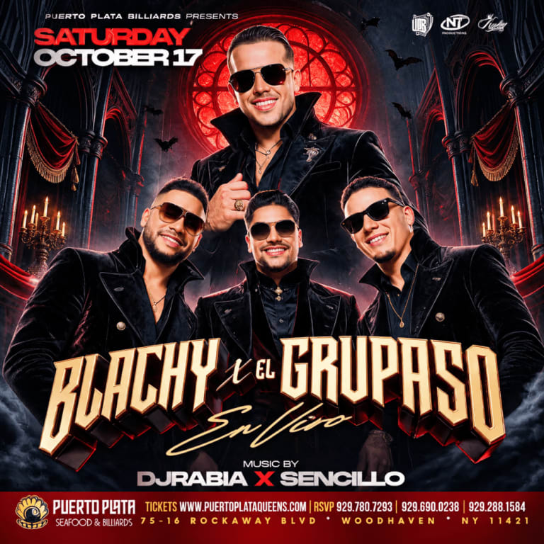 Event - El Blachy y el Grupaso en Vivo en Puerto Plata Queens - Queens, New York - October 17, 2026 | concert tickets