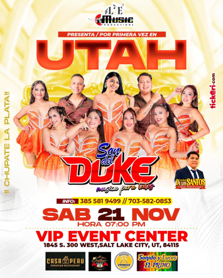 Event - Son del duke en UTAH - Salt Lake City, Utah - November 21, 2026 | concert tickets